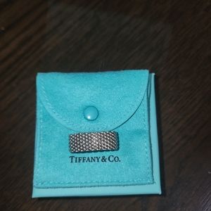 Tiffany & Co sterling silver mesh ring size 5/5.5